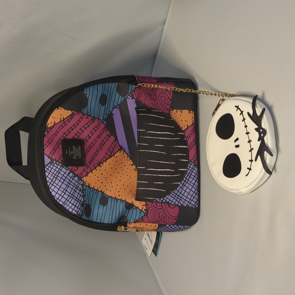 Nightmare Before Christmas Tim Burton Disney Mini Backpack NWT - Picture 3 of 11